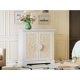 thumbnail image 2 of CBJCBJ 31.5" Kitchen Sideboard Buffet Cabinet with 2 Door Storage, Mid-Century Accent Cabinet for Living Room,White, 2 of 6