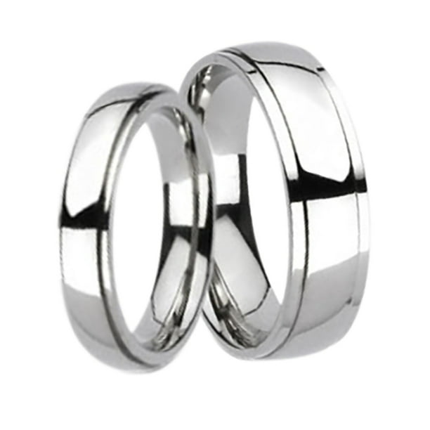 Dank u voor uw hulp verkoper Melodieus Matching His and Hers Wide Titanium Wedding Bands Ring Set for Him and Her  - Walmart.com