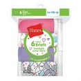 thumbnail image 3 of Hanes Girls Brief Underwear, 6 Pack Panties Sizes 6 - 16, 3 of 3