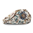 thumbnail image 2 of Chririnla Vintage Floral Print Mens Forward Beret Hat, Retro Polyester Flat Beret for All Season Travel and Walking, 2 of 4