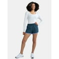 thumbnail image 2 of Athletic Works Women's and Women's Plus Piped Running Shorts, Sizes XS-4X, 2 of 5