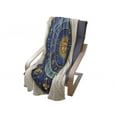 thumbnail image 4 of Astrology Soft Flannel Fleece Throw Blanket, Wheel of Astrological Signs Names Dates Moon Sun in Middle, Cozy Plush for Indoor and Outdoor Use, 60" x 80", Blue Yellow and Cream, by Ambesonne, 4 of 6