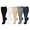 2Black+2Navy+Skin, variant on 5 Pairs Plus Size Compression Socks Wide Calf for Men Women Knee Support Hose Medias De Compresión Para Mujer Accessories for Work Leg Long Compression Stockings Pregnancy Maternity Travel Beat Rated