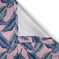 thumbnail image 6 of Ambesonne Tropical Valance & Curtain, Exotic Banana Leaves Art, 55"x24", Pale Pink and Indigo, 6 of 7