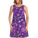 thumbnail image 1 of Fotbe Purple Snowflakes Vestido de Verano sin Mangas para Mujer – Vestido Midi Línea A, Estilo Camiseta Floral, Vestido Playero Casual y Fluido, 1 of 7