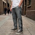 thumbnail image 2 of Men's Casual Elastic Waist Straight Leg Pants with Zipper Pockets, Mesh Lining Athletic Joggers, Quick Dry Breathable Lightweight Cargo Trousers for Running Gym Workout, Summer, 2 of 9