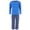 Blue, variant on Fruit of the Loom Flannel Pant and Fleece Long Sleeve Pajama Set (Men)