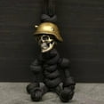 thumbnail image 2 of Fnochy Halloween Decorations Skeleton Soldier Paracord Keychains, Creative Motorcycle Keys Lanyard, Skeleton Soldier Keychains Luggage and bags Pendant Black of Friday Deals 2024, 2 of 3