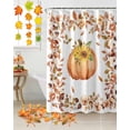 thumbnail image 5 of Sunflower Sunflower Shower Curtains for Bathroom, Eucalyptus Leaf Rose Waterproof Fabric Shower Curtain for Bathroom Bathtub Decoration, Machine Washable, 54x"78", 5 of 9