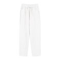 thumbnail image 5 of ZHENHONG Casual Pants for Women Women's Cotton Linen Straight Leg Pants Elastic Drawstring Casual Trousers With Pockets Summer Beach Pants, 5 of 7