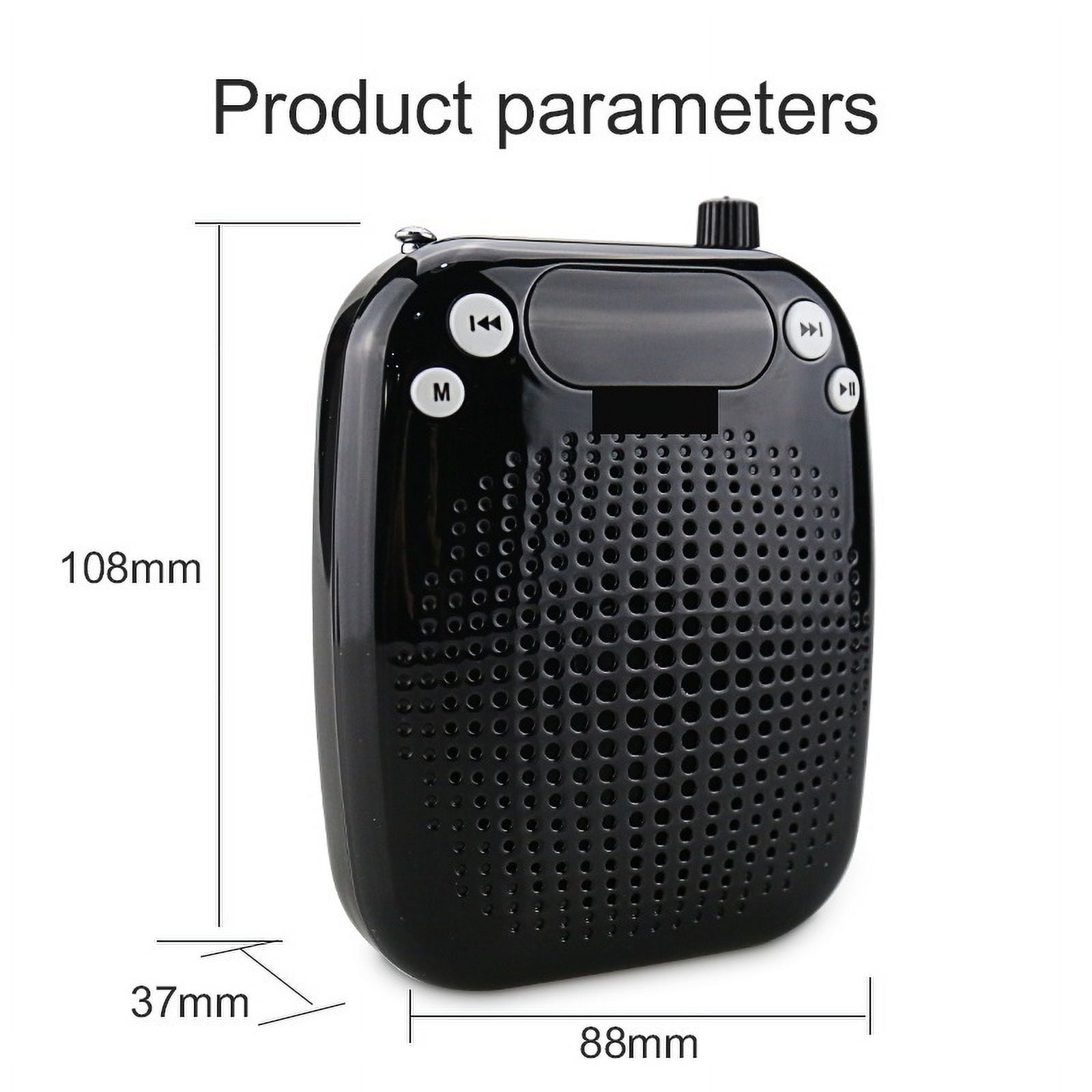 10W Portable Voice Amplifier Wireless Microphone HiFi Mini Speaker ,Crystal-Clear Sound