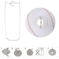thumbnail image 3 of Naler 8 inch Baseball Paper Lanterns for Sports Baseball Themed Birthday Party Decor, 5 Pack, White, 3 of 8