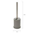 thumbnail image 7 of Bath Bliss Self Closing Lid Toilet Brush and Holder in Grey 4.5" Rd x 14.75", 7 of 7