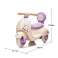 thumbnail image 2 of Arnahaishe 12V Electric Car Ride On Scooter Toy with Parents Control, Bluetooth and LED Light, Gift For Aged 1-3, Purple, 2 of 11