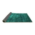 thumbnail image 2 of Ahgly Company Indoor Rectangle Oriental Turquoise Blue Industrial Area Rugs, 8' x 10', 2 of 4