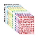thumbnail image 1 of 12 pegatinas de letras de vinilo, pegatinas de letras del alfabeto, pegatinas de letras de vinilo autocoloridas pequeñas para tarjetas, ventanas,, 1 of 9