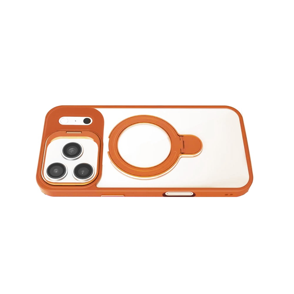 Magnetic Clear Case with 2 Kickstand & Camera Lens for iPhone 17 Pro Max