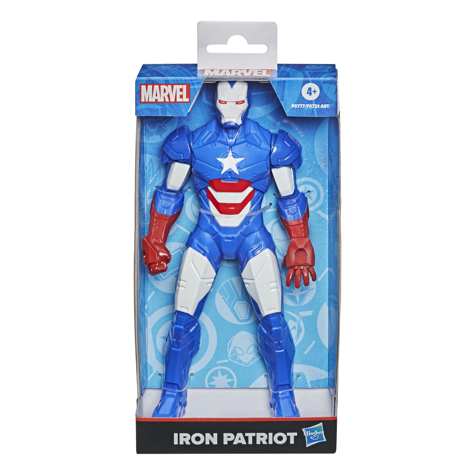 Hasbro Marvel Toy 9.5-inch Scale Collectible Super Hero Action Figure Iron Patriot For Kids Ages 4 and Up