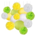 thumbnail image 4 of YAOMOBB Hanging Decorations Simple Installation Party Decorations Set Lanterns and Tissue Pom Poms Flower Balls for Boho Wedding, 4 of 7