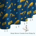 thumbnail image 6 of Cartoon Construction Vehicles Stars Blue Pattern Shower Curtain 72"x72" ,Bathroom Decorative Shower Curtains Set with 12 Hooks,Modern Waterproof Washable Shower Curtain, 6 of 6