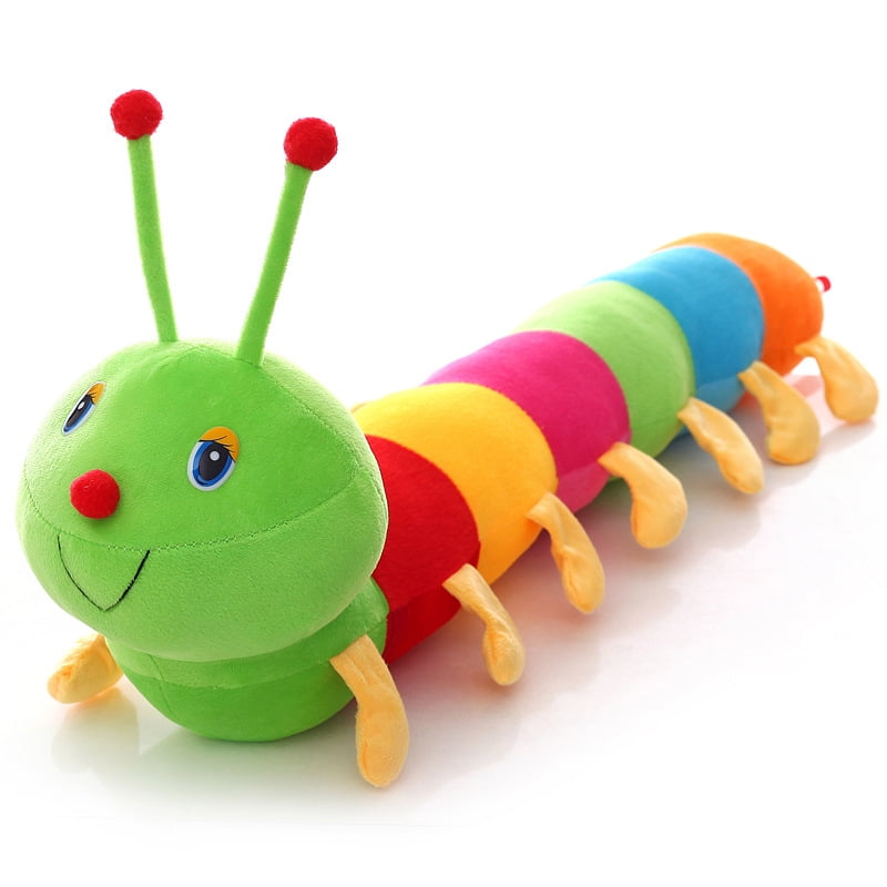 Colorful Caterpillar Plush Toy Stuffed Pillow Caterpillar Big Insect Doll 80cm