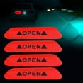 thumbnail image 2 of 4Pcs Self adhesive Car Door Reflective Warning Decal Safety Strip Stickers Sign(Red), 2 of 8