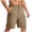 Khaki, variant on lcziwo Mens Shorts Casual Big and Tall Relaxed Fit Summer Elastic Waist Hiking Shorts Beach Travel Golf Dress Shorts with Zip Pockets Khaki XL