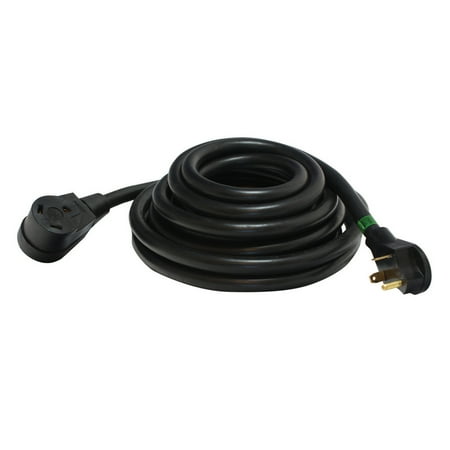 Valterra A10-3025E Mighty Cord 30 Amp Extension Cord - 25', Black