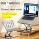 thumbnail image 5 of Soporte para PortáTil Plegable, Giratorio de 360°, Soporte Elevable de AleacióN de Aluminio, Compatible con para PortáTiles de 7 una 17 Pulgadas, 5 of 5