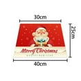 thumbnail image 4 of Diconna Christmas Tree Skirt Santa Claus Letter Print Decorative Apron, 4 of 5