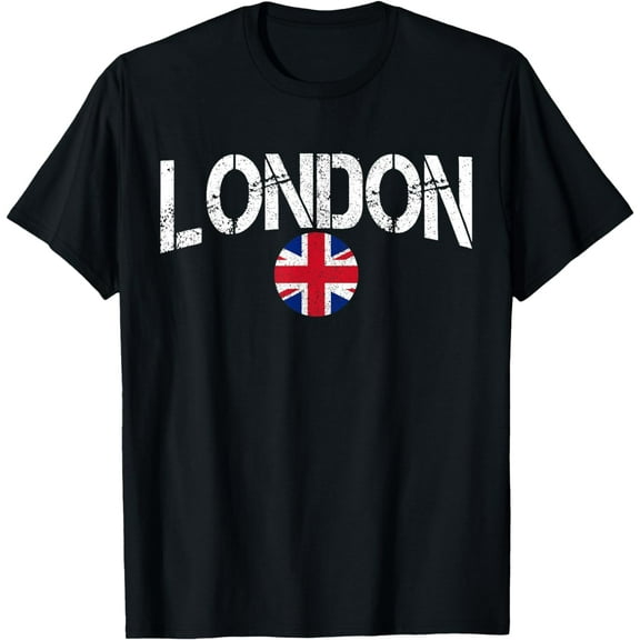 t-shirt London UK United Kingdom Union Jack England Souvenir Gift T-Shirt mens，black，women，funny，journey，Crew Neck, Short Sleeve,printing