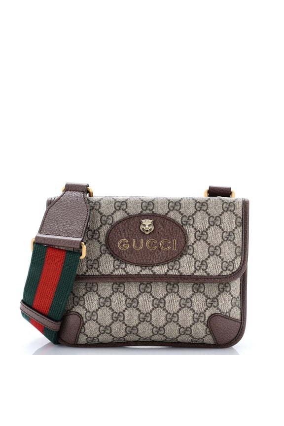 Pre-Owned Neo Vintage Flap Messenger GG Coated Canvas Small By Rebag