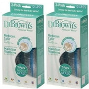 Dr. Browns Natural Flow Standard Glass Bottles - 8 Oz - 4 Count