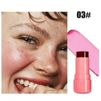 Jelly Lipstick Powder Blusher, Transparent Cheek Stains, Natural Plant Extracts Moisturizing Long Lasting Color Development, Easy To Apply Watercolor Paint Finish Makeup