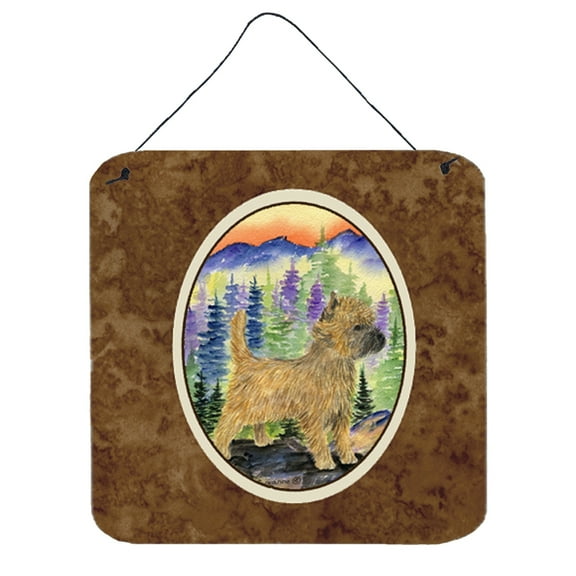 Carolines Treasures SS8255DS66 Cairn Terrier Aluminum Metal Wall or Door Hanging Prints, 6 x 6", Multicolor