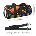 thumbnail image 4 of Fotbe Dinosaurs in Space Pattern Foldable Sports Gym Bag with Wet Dry Pocket, Ultralight Travel Bag, Large Capacity Duffel Bag, Splash Proof Carry on Bag, Overnight Bag, Weekender Bag, 4 of 8