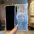 thumbnail image 5 of Allytechgroup Glitter Magnetic Case for Samsung Galaxy A54 5G, Shock-Absorbent Shockproof Protective Back Cover Anti-Scratch Anti-Fingerprint Sparkly Case with Wireless Charging Support, Blue, 5 of 8