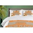 thumbnail image 4 of Ambesonne Peach Duvet Cover Sets, Fresh Ripe Fruits in a Box, 2-Queen, Apricot Dusk and White, 4 of 7