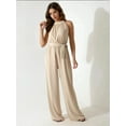 thumbnail image 5 of Wide Leg Halter Neck Jumpsuit, 5 of 6