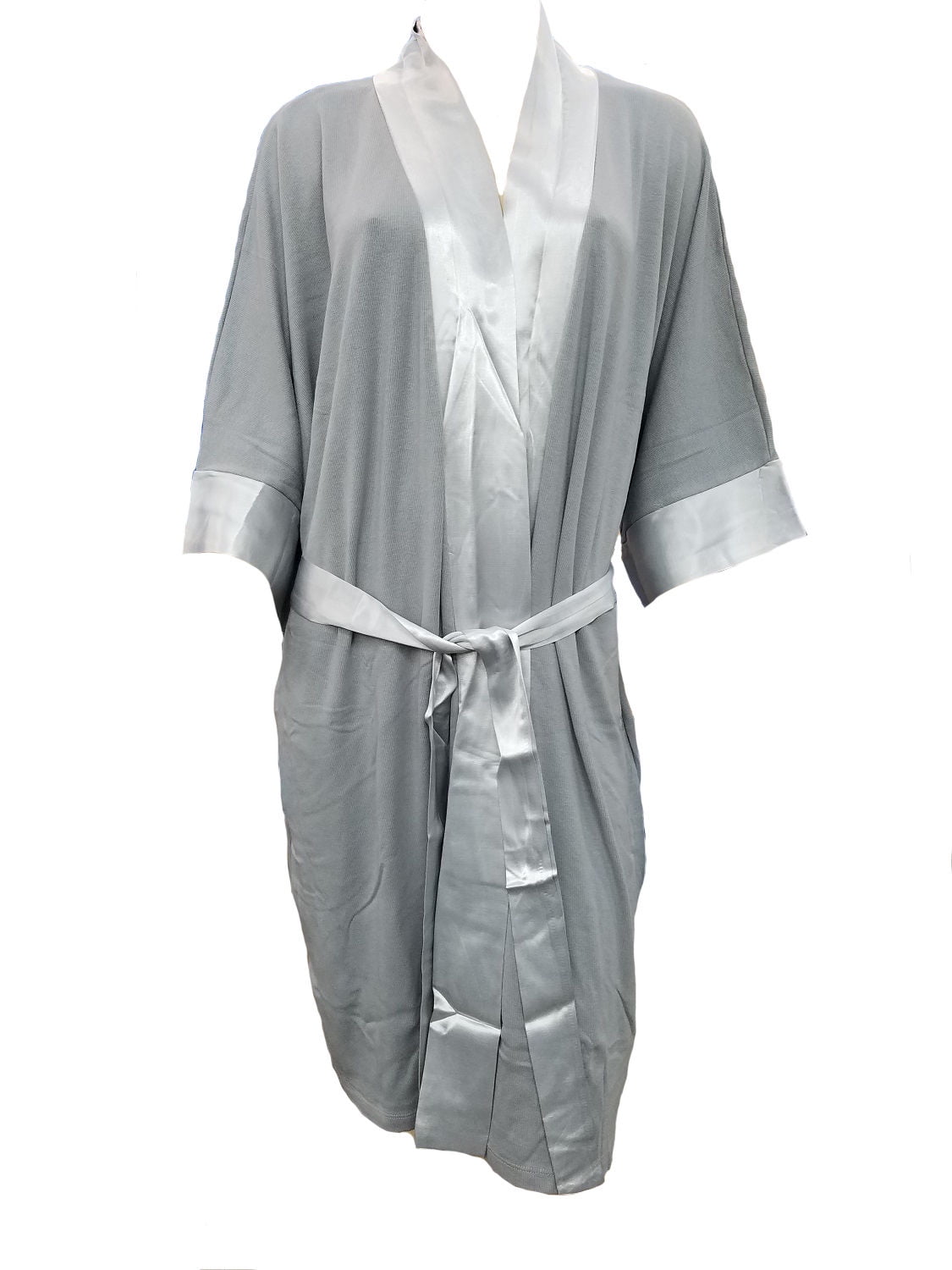 PJ Harlow Knit Robe With Pockets And Satin Trim Shala PJSR6RSIZED