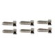 thumbnail image 2 of 6 tornillos de cabeza hexagonal para guitarra, puente de trémolo doble, tornillo de bloqueo de cuerdas con punta cónica, plateado, 2 of 10