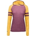 thumbnail image 2 of Holloway Sportswear 2XL Womens Advocate Hoodie Maroon/Light Gold 229749, 2 of 6