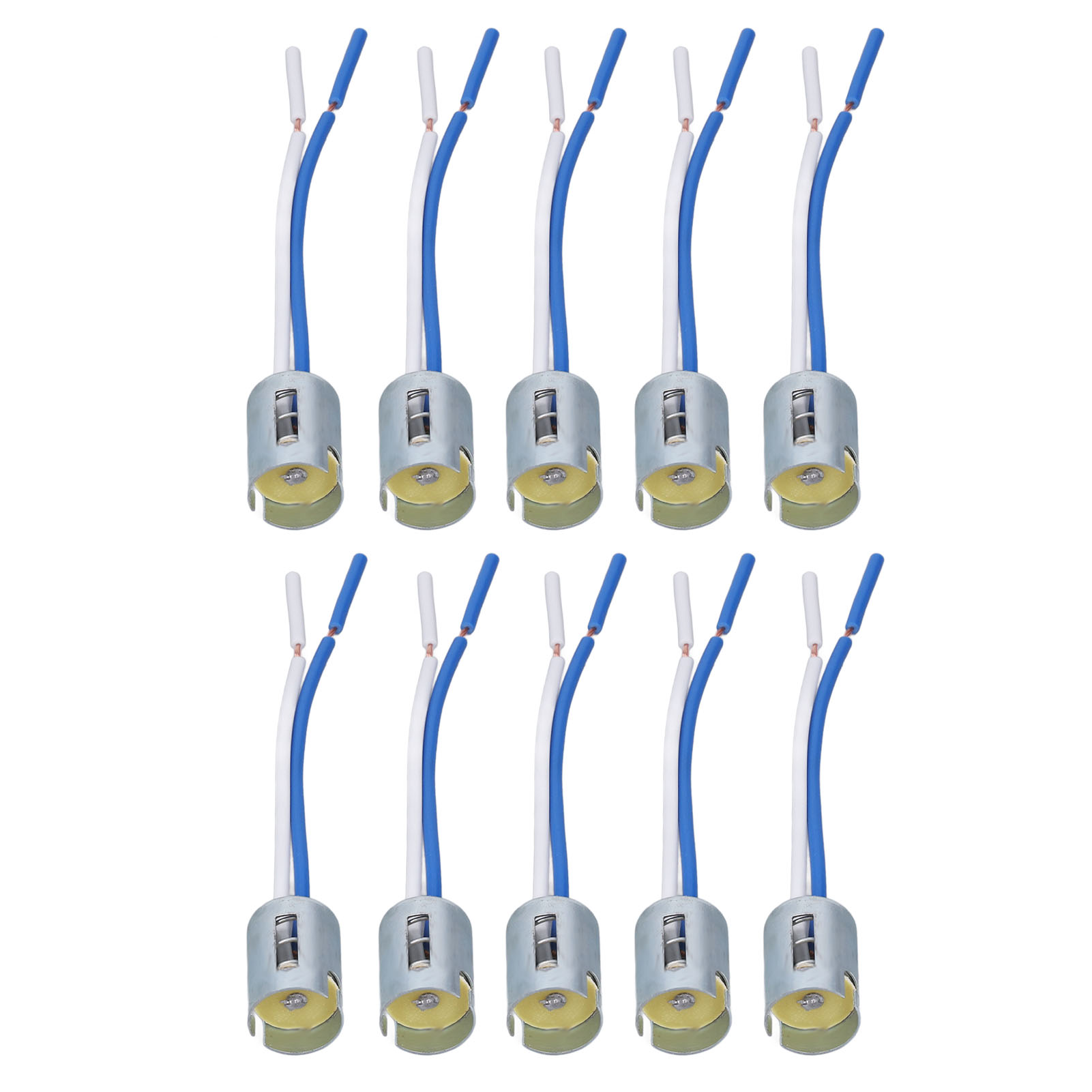 AUXITO 1156 Pigtail Socket Harness – 2 Pack Female Wiring Connector For Turn Signal Lights (Universal, 12V, P21W)