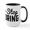White/Black Inside, variant on CafePress - Never Stop Exploring - 15 oz Ceramic Large White Novelty Mug