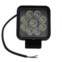 Carjamz  Race Sport Lighting IQ Square Auxiliary LED Flood Beam Light with 9 LED, Clear -4 in.