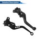 thumbnail image 5 of Palancas de freno y embrague cortas únicas para BMW R NINE T 2014-2016, palanca de freno ajustable en 6 posiciones, aleación de aluminio T6 6061, negra, 1 par, 5 of 7