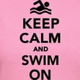 thumbnail image 3 of CafePress - Keep Calm And Swim On Women's Dark T Shirt - Women's Traditional Fit Dark T-Shirt, 3 of 4