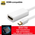 thumbnail image 2 of Flmtop Thunder-Bolt Mini DisplayPort DP to HDMI-compatible Cable Adapter for iMac Macbook Pro Air, 2 of 9