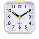 thumbnail image 1 of Reloj despertador analógico silencioso, despertador suave, pitidos, subir volumen, función de repetición y luz con pilas, fácil configuración, color blanco, 1 of 5