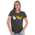 thumbnail image 5 of Progress Gay Pride Flag USA Outline Women's T Shirt Ladies Tee Brisco Brands X, 5 of 5